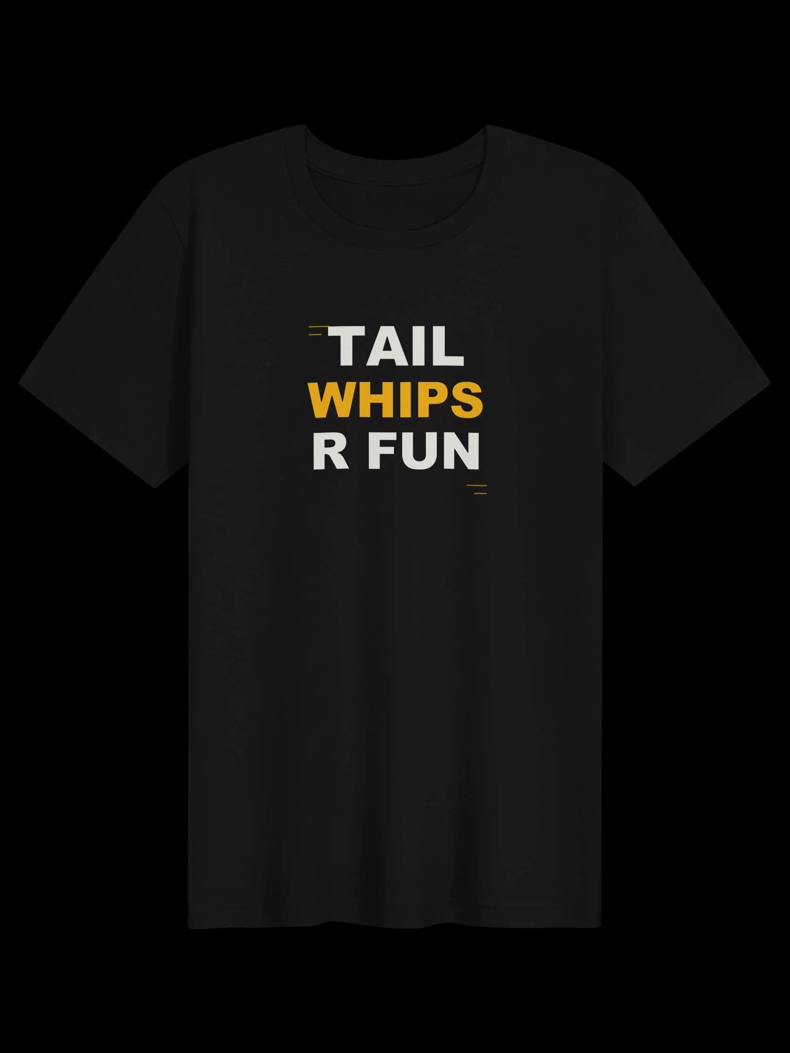 Tail Whips R Fun Tee | Mountain Bike T-Shirt | Roost Ride — Black